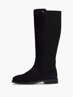 Enamel Flag Suede High Chelsea Boots — Blue 7