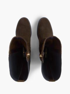 Enamel Flag Suede High Chelsea Boots — Brown 3