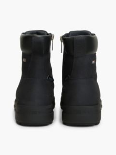 Waterproof Leather Lace-Up Ankle Boots — Blue 4