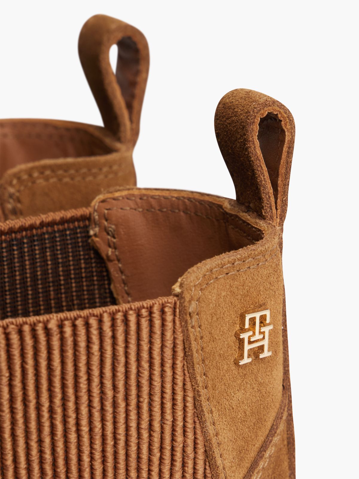 Suede Western Chelsea Boots — Brown