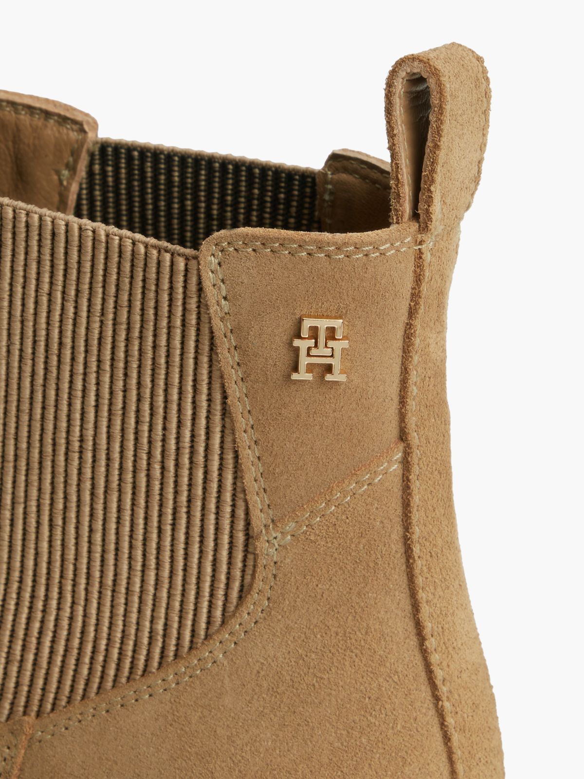 Suede Western Chelsea Boots — Khaki