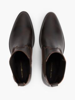 Leather Western Chelsea Boots — Brown 3