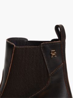 Leather Western Chelsea Boots — Brown 6