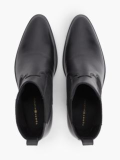 Leather Western Chelsea Boots — Black 3