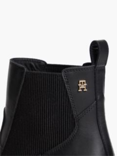 Leather Western Chelsea Boots — Black 6
