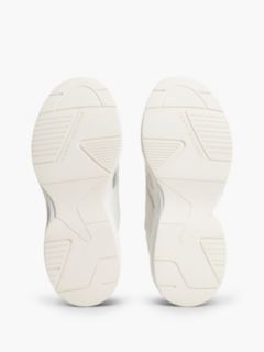 Suede TH Monogram Metallic Trainers — White 5