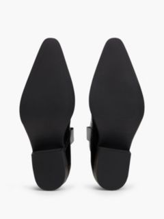TH Monogram Leather Cowboy Boots — Black 5