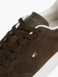 Lightweight Suede Court Trainers — Brown 6