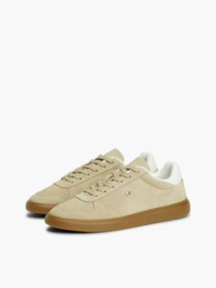 Lightweight Suede Court Trainers — Brown 2