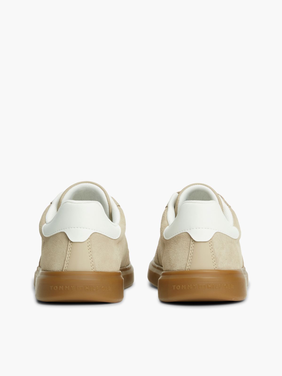 Lightweight Suede Court Trainers — Brown