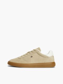 Lightweight Suede Court Trainers — Brown 7