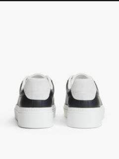 TH Monogram Leather Platform Trainers — Black 4