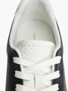 TH Monogram Leather Platform Trainers — Black 6