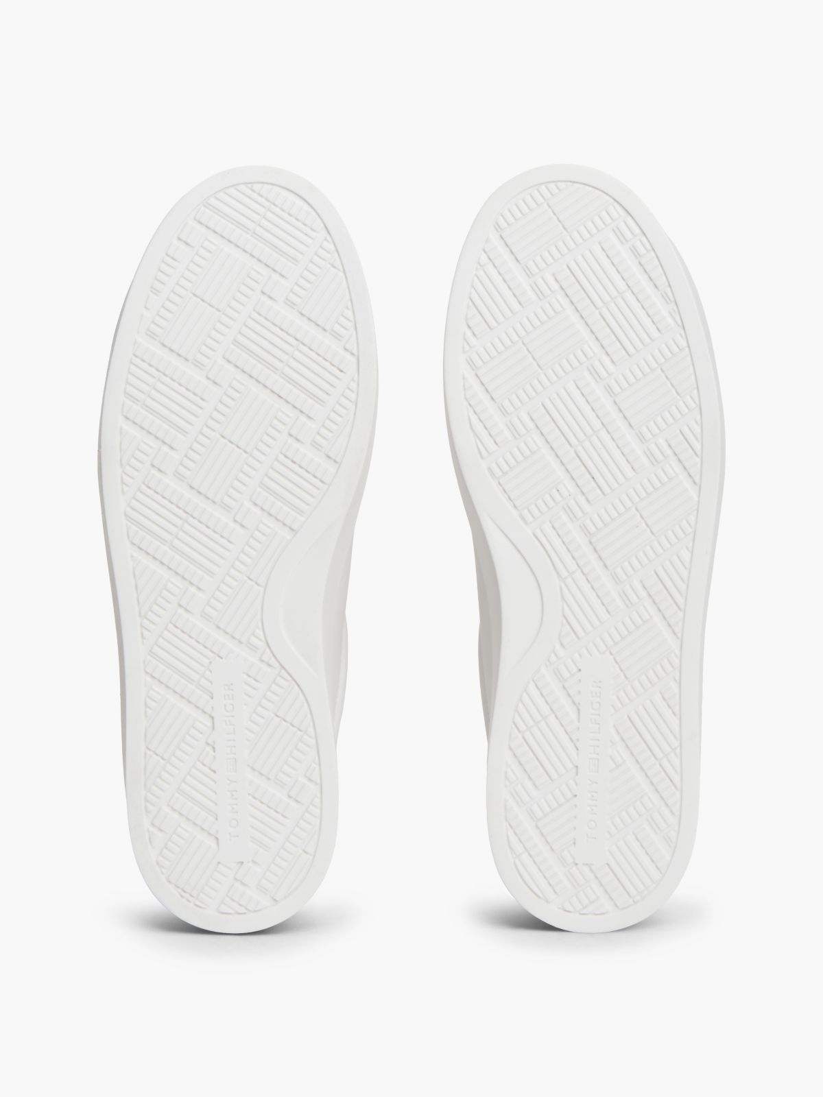 TH Monogram Leather Platform Trainers — White