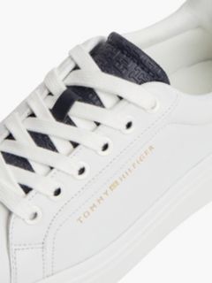 TH Monogram Leather Platform Trainers — White 6