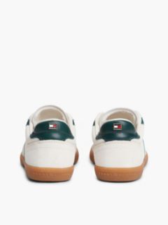 TH Tribeca Suede Mixed Texture Enamel Flag Trainers — Beige 4