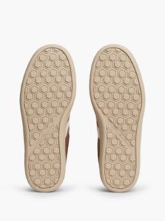 TH Tribeca Suede Mixed Texture Enamel Flag Trainers — Brown 5
