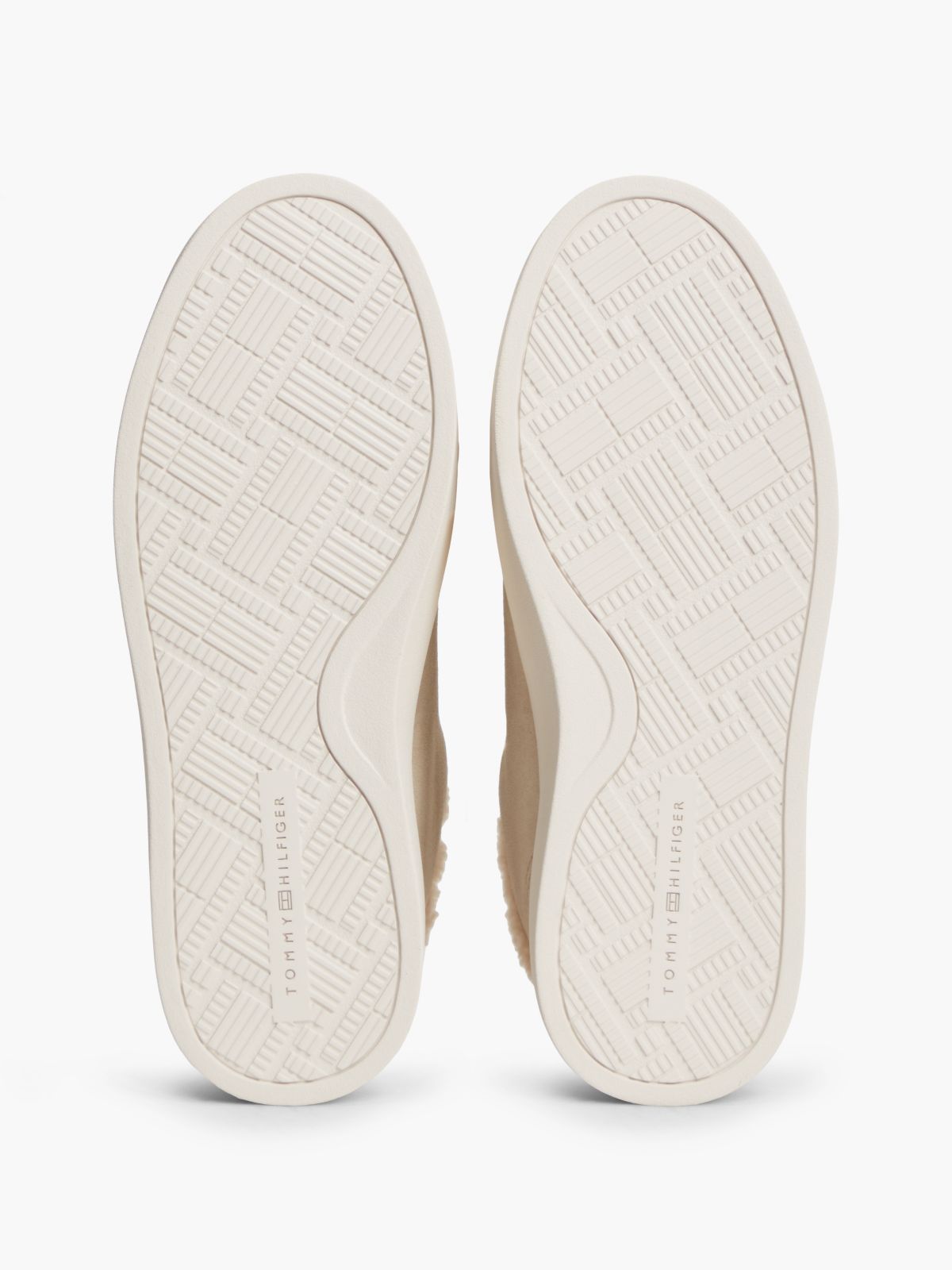 Leather Warm Lined Cupsole Trainers — Beige