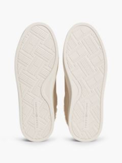 Leather Warm Lined Cupsole Trainers — Beige 5