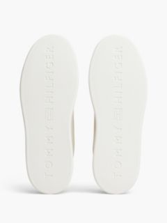 Lightweight Leather Court Trainers — Beige 5
