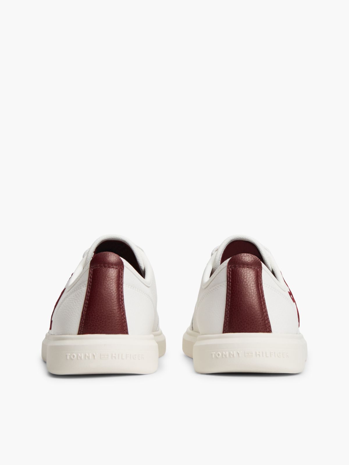 Hilfiger Icon Leather Court Trainers — Beige