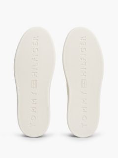 Hilfiger Icon Leather Court Trainers — Beige 5