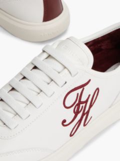 Hilfiger Icon Leather Court Trainers — Beige 6