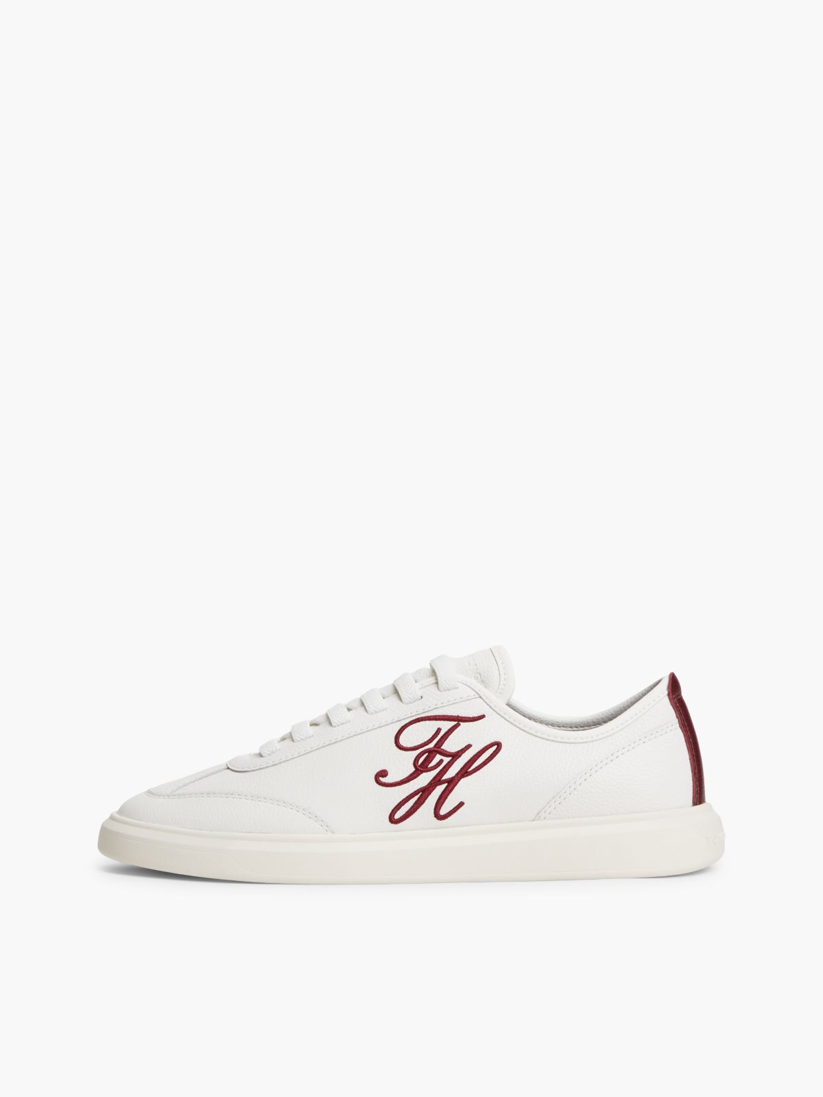 Hilfiger Icon Leather Court Trainers — Beige