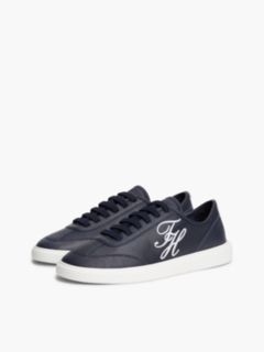 Hilfiger Icon Leather Court Trainers — Blue 2