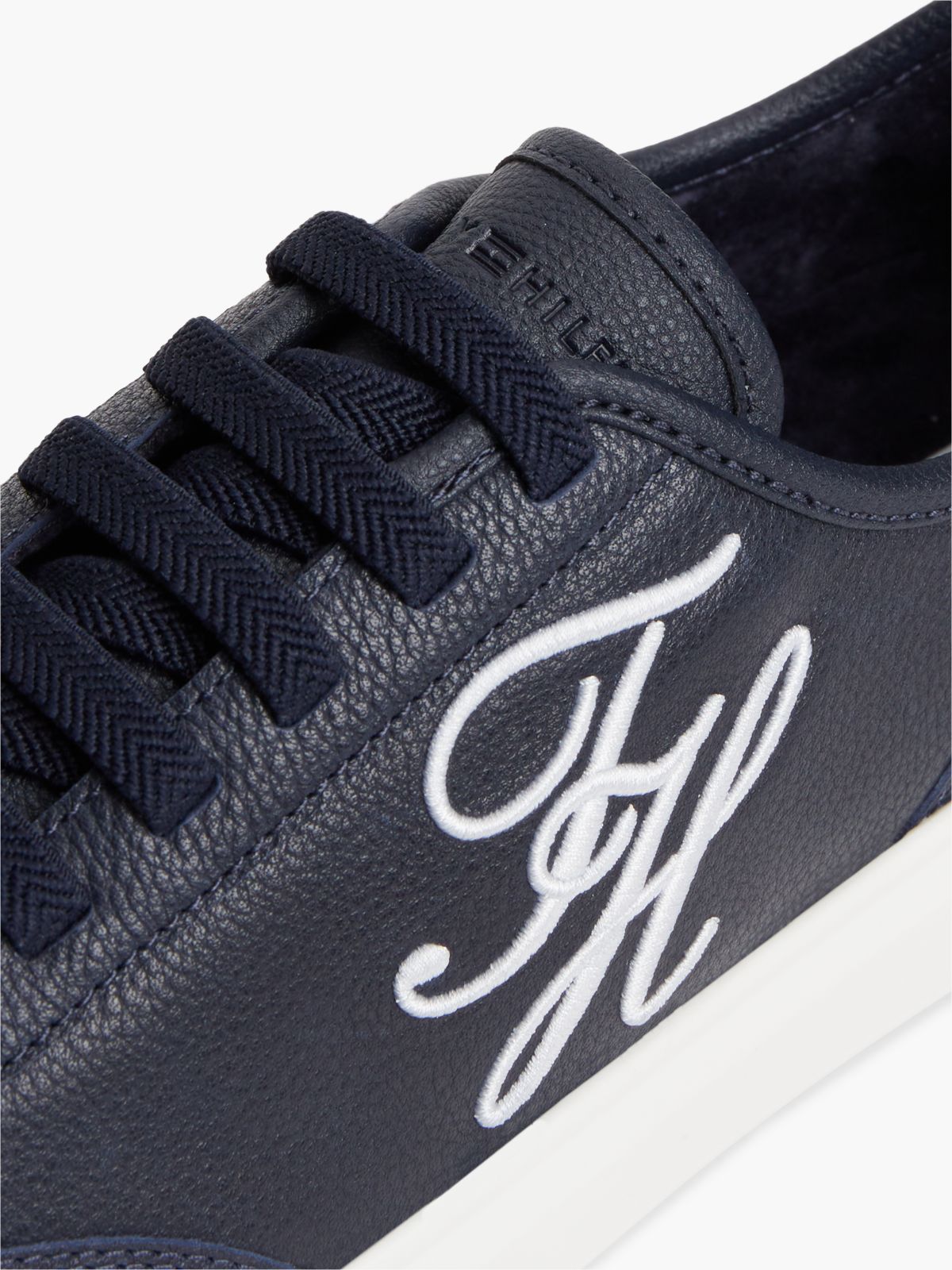 Hilfiger Icon Leather Court Trainers — Blue