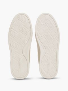 Leather Contrast Heel Cupsole Trainers — Red 5