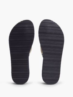 TH Monogram Webbing Strap Flip-Flops — Blue 5