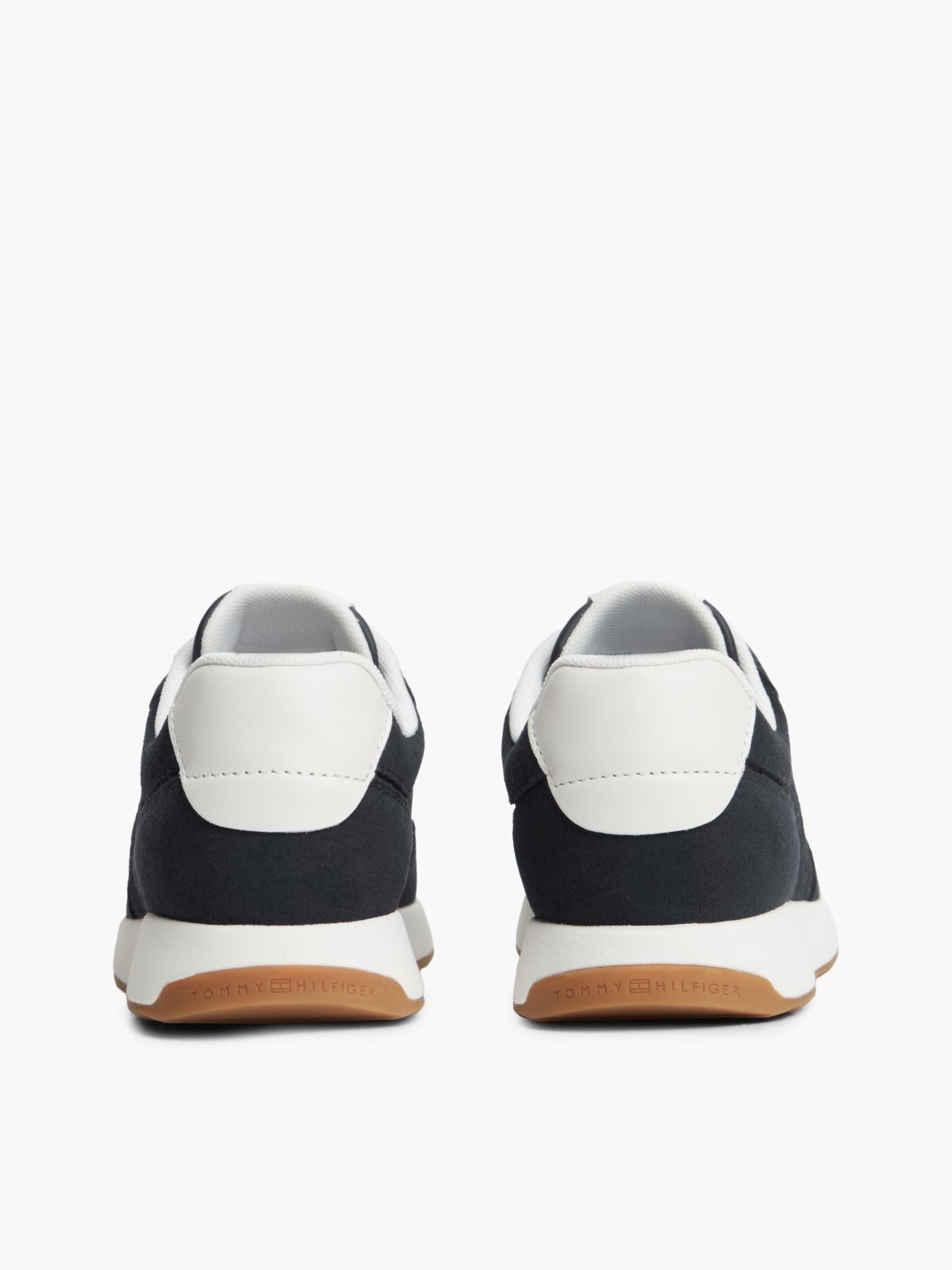 TH Monogram Plaque Suede Trainers — Blue