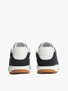 TH Monogram Plaque Suede Trainers — Blue 4