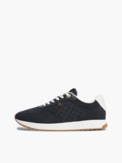 TH Monogram Plaque Suede Trainers — Blue 7