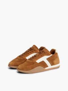 Suede Vintage Low Profile Trainers — Brown 2