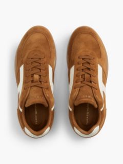 Suede Vintage Low Profile Trainers — Brown 3