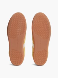 Suede Vintage Low Profile Trainers — Gold 5