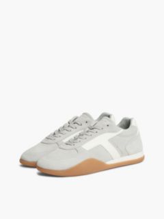 Suede Vintage Low Profile Trainers — Grey 2