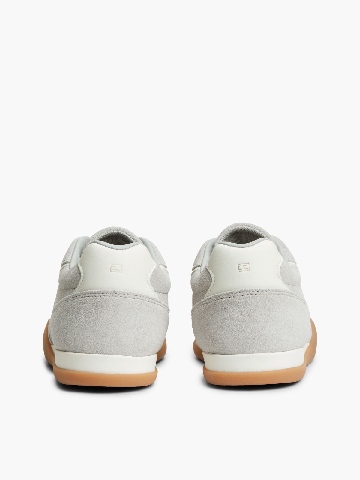 Suede Vintage Low Profile Trainers — Grey