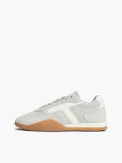 Suede Vintage Low Profile Trainers — Grey 7