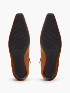 Kitten Heel Suede Knee-High Boots — Brown 5