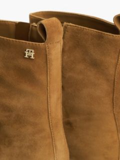 Kitten Heel Suede Ankle Boots — Brown 6