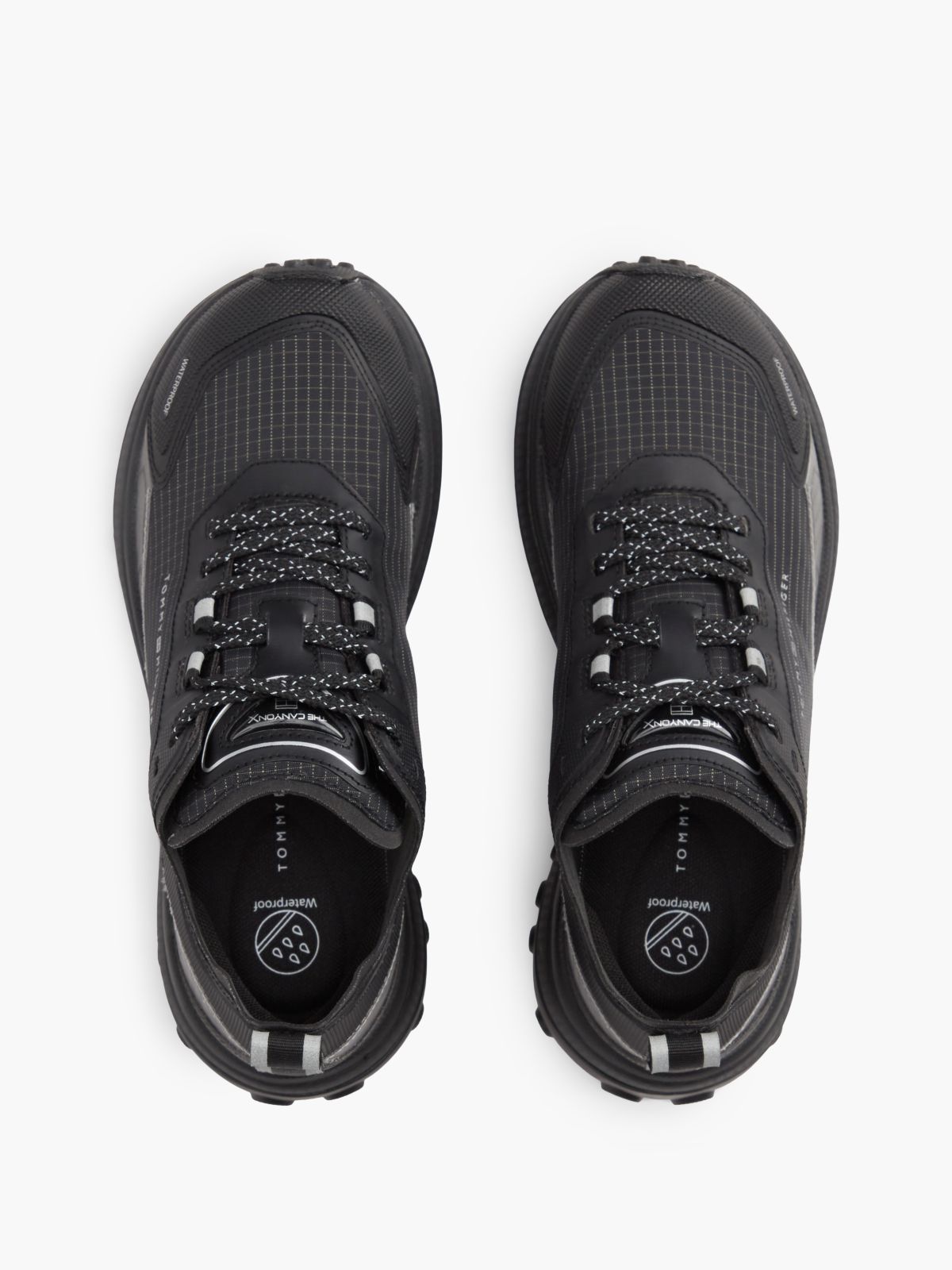 The Canyon Waterproof Reflective Trainers — Black