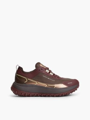 red outdoor waterproof reflective trainers for women tommy hilfiger
