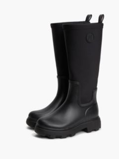 TH Monogram Knee-High Cleat Rain Boots — Black 2
