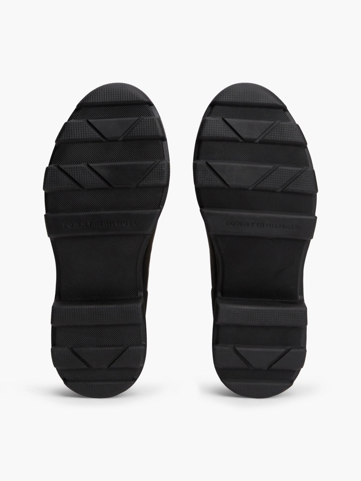 TH Monogram Knee-High Cleat Rain Boots — Black