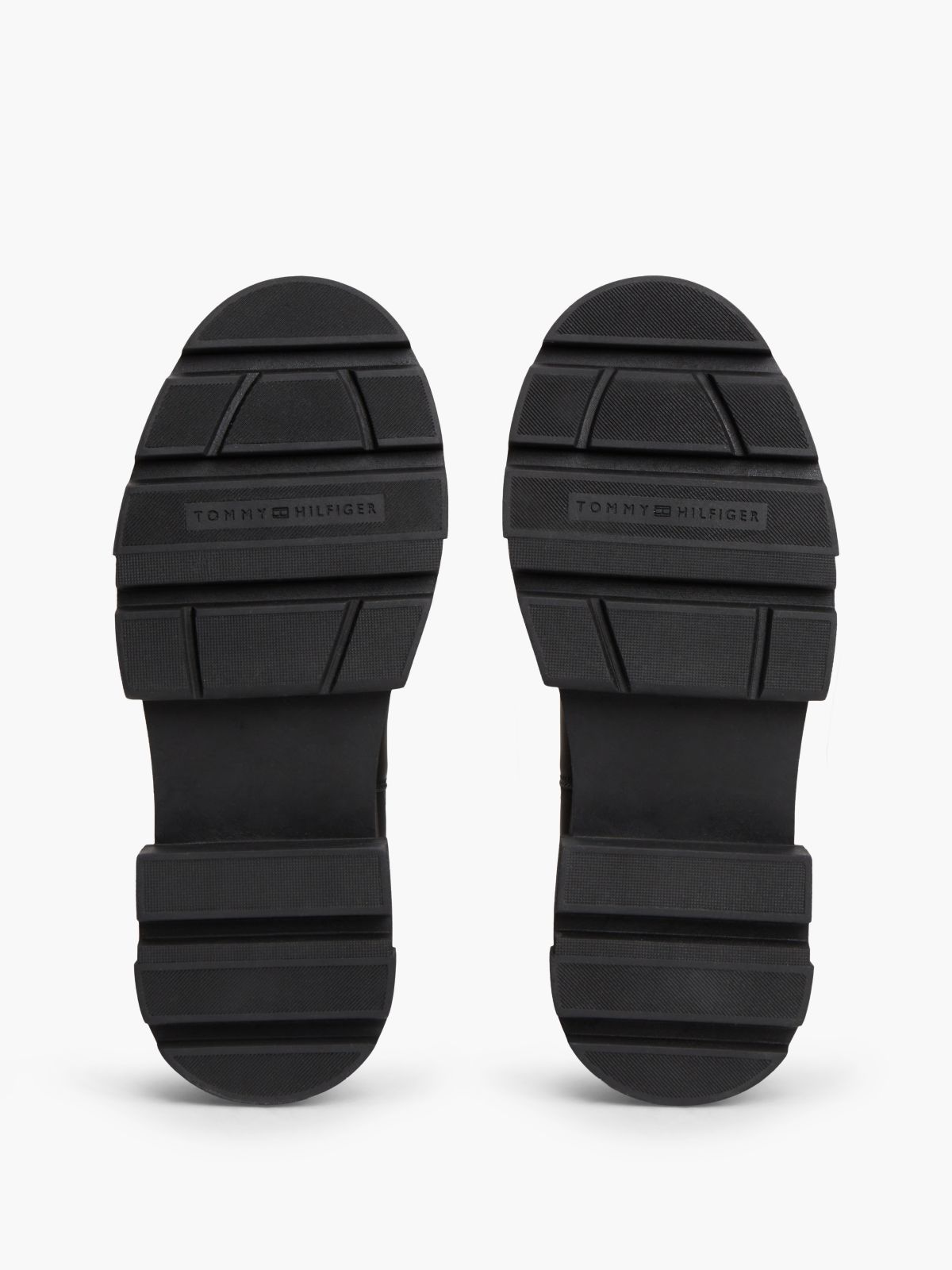 Leather Chunky Chelsea Boots — Black