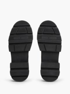 Leather Chunky Chelsea Boots — Black 5