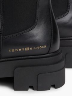 Leather Chunky Chelsea Boots — Black 6